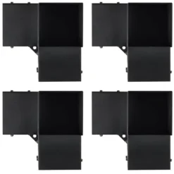 Pergolafäste Kit 152x152mm, 4st 3-vägs Heavy Duty Hörnfästen för DIY, enkel installation för pergola och uteplats.