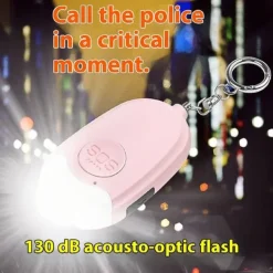 Discount Personlig Alarm Ficklampa Bärbar Självförsvar 130dB Högljudd Varning Nyckelring Säkerhetslampor
