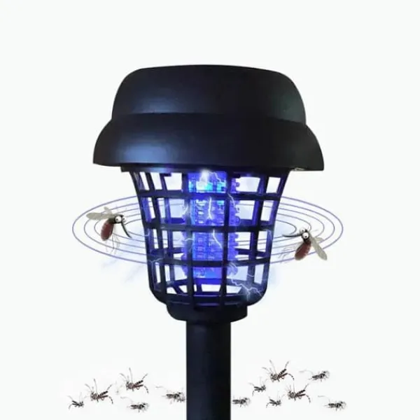 Pest Killer, Solar Mosquito Killer Lamp, LED-ljus för trädgårdsgräsmatta, utomhusbelysning, Mosquito Killer Trap - Myggdödare Skadedjursfällor