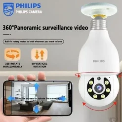 Outlet glödlampa säkerhetskamera WiFi glödlampa säkerhetskameror trådlös utomhus glödlampa kamera rörelsedetektering Kameror för hemsäkerhet Säkerhetsmonitorer & Videokameror