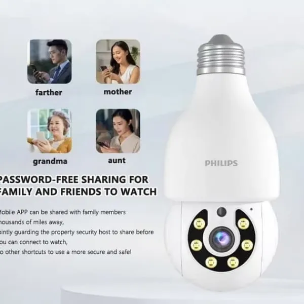 Outlet glödlampa säkerhetskamera WiFi glödlampa säkerhetskameror trådlös utomhus glödlampa kamera rörelsedetektering Kameror för hemsäkerhet Säkerhetsmonitorer & Videokameror