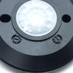 Sale PIR-rörelsesensor tak svart rund Ø10cm ultraplatt Idealed Rörelsedetektorer