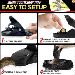 Hot 6pk Mouse Traps | Heavy Duty Mice Snap Catcher Rodent Mice Reusable Pest Control Skadedjursfällor