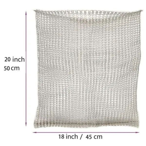 Clearance Plant Root Guard Gopher Proof Trådkorg Mullvad Sork Mesh Trådkorg Underground Rostfritt stål Trådnätspåse för växter Rotskydd 20x18 tum Trädgårdskorgar