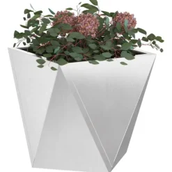 vidaXL Planteringskärl Silver 40 x 40 x 40 cm Rostfritt stål
