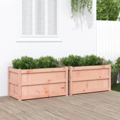 vidaXL Planteringslådor 2 st massivt douglasträ