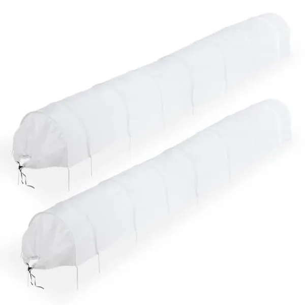 Planthustunnel Set, 500x53x50 cm, Vit