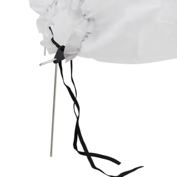 Planthustunnel Set, 500x53x50 cm, Vit
