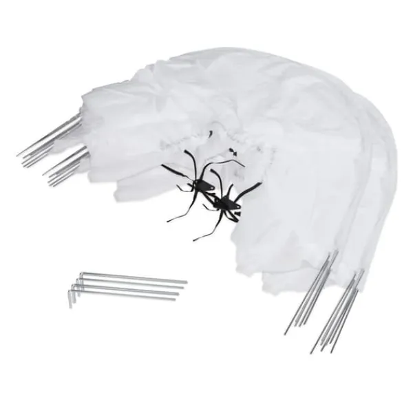 Planthustunnel Set, 500x53x50 cm, Vit