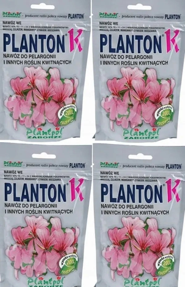 PLANTON K flerkomponentsgödsel för pelargoner och blommande växter 200 g