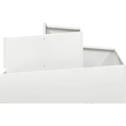 Online Plastkruka Rektangulär för Inomhusbruk | Färg: Vit | Storlek: 80x80x50 cm Krukor & Växtbehållare