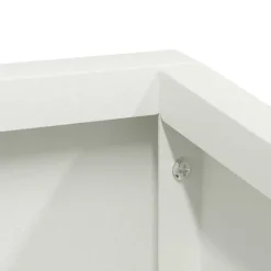 Online Plastkruka Rektangulär för Inomhusbruk | Färg: Vit | Storlek: 80x80x50 cm Krukor & Växtbehållare