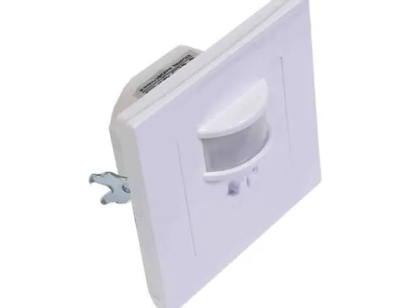 Plastrol Infraröd rörelsedetektor 500W/200W infälld IP20 räckvidd 9m CR-IR1/KP/Vit