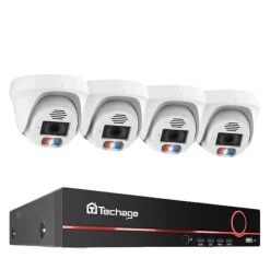 POE Säkerhetskamerasystem, 4K-upplösning, Ansiktsigenkänning, , 3T(户外运动), 8CH 4pcs 8MP Cameras