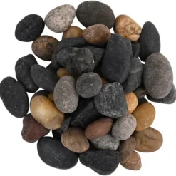 Polerad småsten 25 kg | Blandade färger | Storlek: 5-8 cm