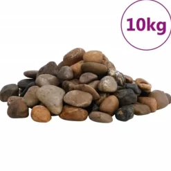 Polerad småsten 10 kg i blandade färger | Färg: Blandade | Storlek: 2-5 cm