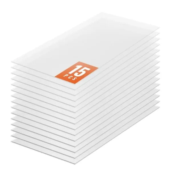 Polykarbonat växthuspaneler 15-pack, 2' x 4', takplåtar, hållbara och energieffektiva, perfekt för växthus och utomhusutrustning
