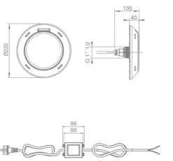Poolbelysning Family poollampa 1485 lm