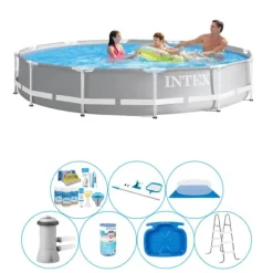Poolbunt - 8 delar - Intex Prisma Ram Rund 366x76 cm