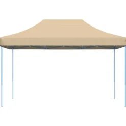 New Pop-Up hopfällbart partytält 440x292x315 cm | Färg: Beige | Perfekt för utomhusevent Tält & Lusthus