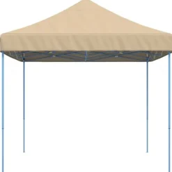 New Pop-Up hopfällbart partytält 440x292x315 cm | Färg: Beige | Perfekt för utomhusevent Tält & Lusthus