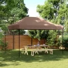 Discount Pop-Up hopfällbart partytält 410x279x315 cm | Färg: Brun | För utomhusevent och fester Tält & Lusthus