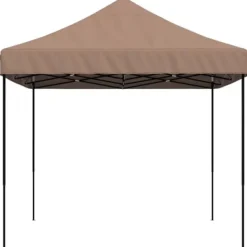 Discount Pop-Up hopfällbart partytält 410x279x315 cm | Färg: Brun | För utomhusevent och fester Tält & Lusthus