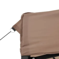 Discount Pop-Up hopfällbart partytält 410x279x315 cm | Färg: Brun | För utomhusevent och fester Tält & Lusthus