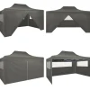 Sale Pop-Up hopfällbart partytält med 4 sidoväggar 3x4,5 m antracit - Partytält - Festtält - Home & Living Tält & Lusthus