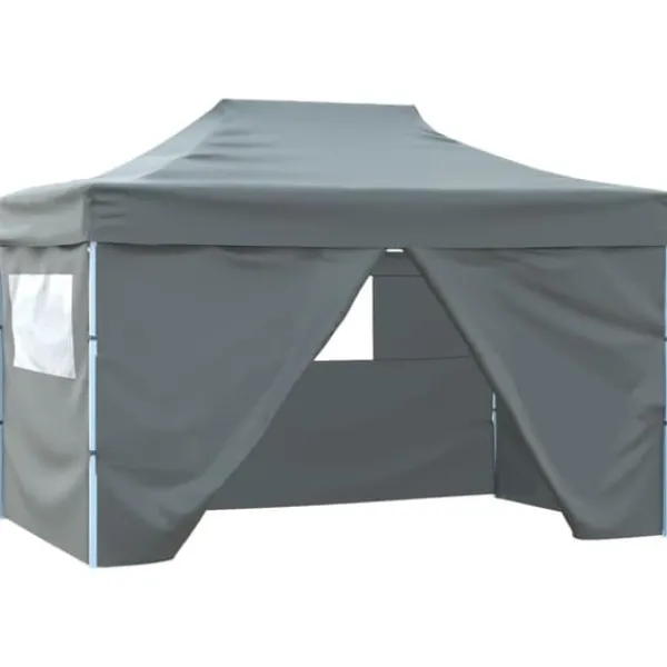 Sale Pop-Up hopfällbart partytält med 4 sidoväggar 3x4,5 m antracit - Partytält - Festtält - Home & Living Tält & Lusthus