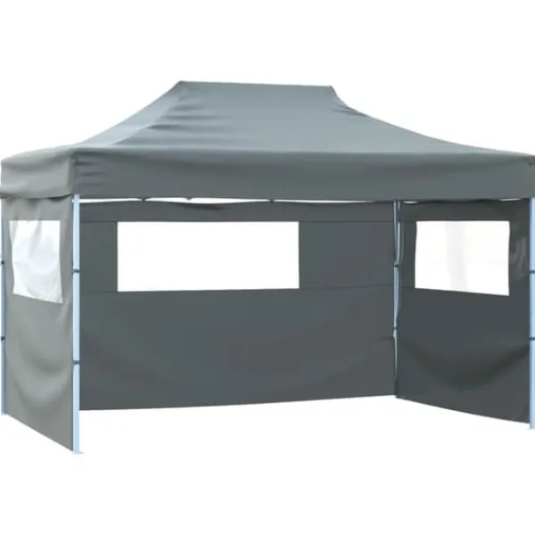 Sale Pop-Up hopfällbart partytält med 4 sidoväggar 3x4,5 m antracit - Partytält - Festtält - Home & Living Tält & Lusthus