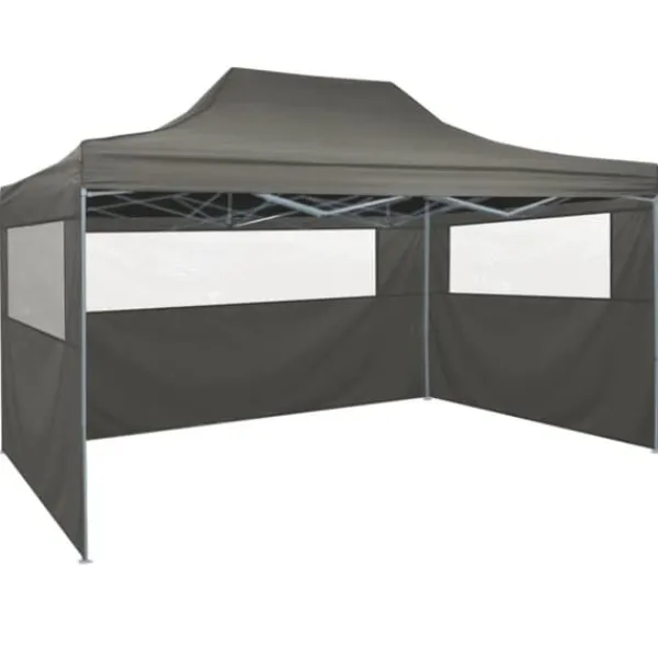 Sale Pop-Up hopfällbart partytält med 4 sidoväggar 3x4,5 m antracit - Partytält - Festtält - Home & Living Tält & Lusthus