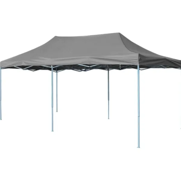 vidaXL Pop-Up hopfällbart partytält 3x6 m antracit