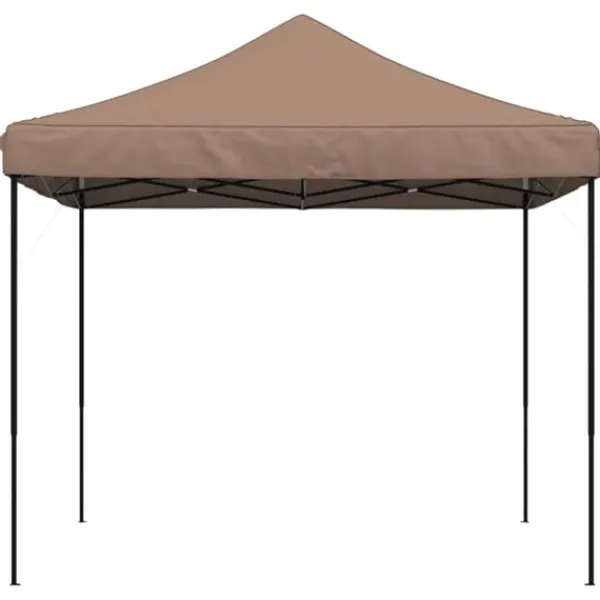 New Pop-Up hopfällbart partytält 292x292x315 cm brun Tält & Lusthus