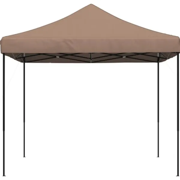 New Pop-Up hopfällbart partytält 292x292x315 cm brun Tält & Lusthus
