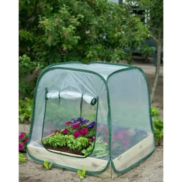 Sale Pop-up växthus för trädgården - NATURE - 100x100x100 cm - Transparent PE - UV-skydd Växthus
