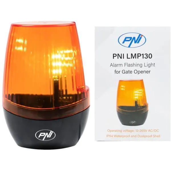 Best Portalsaccessoar - PNI LMP130 - LED blinkande - Strömförsörjning 12-265 V - IP54 Säkerhetslampor