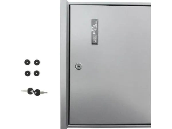 Discount Postbox Burg Wächter JOURNAL 5867 SI Stålplatta Silver Nyckellås Postlådor & Brevlådor