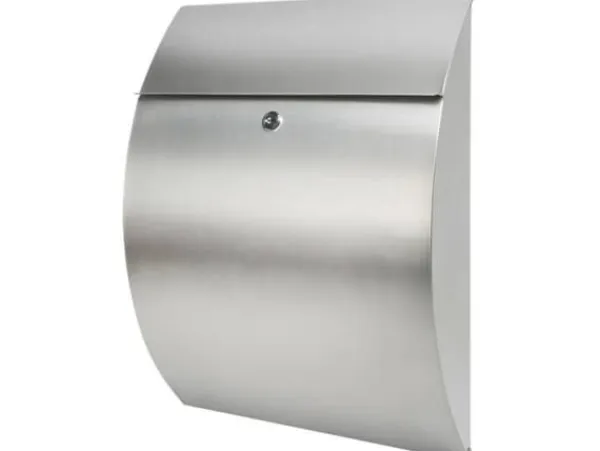 Postbox Burg Wächter RIVIERA 3835 NI Silver Rostfritt stål Nyckellås