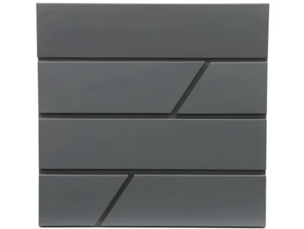 Online Postbox hushåll PW-612-6, grå, 10,5 cm x 37,1 cm x 36,2 cm Postlådor & Brevlådor