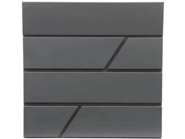 Online Postbox hushåll PW-612-6, grå, 10,5 cm x 37,1 cm x 36,2 cm Postlådor & Brevlådor