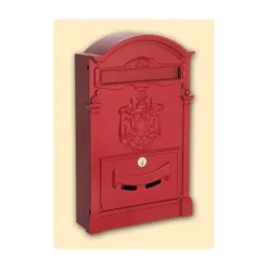 Online Postlåda - Alubox - Bostad - Röd - Antik stil - A4-format Postlådor & Brevlådor