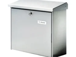 Outlet Postlåda Burg Wächter COMFORT 3913 NI Rostfritt stål Silver Nyckellås Postlådor & Brevlådor