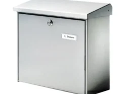 Outlet Postlåda Burg Wächter COMFORT 3913 NI Rostfritt stål Silver Nyckellås Postlådor & Brevlådor