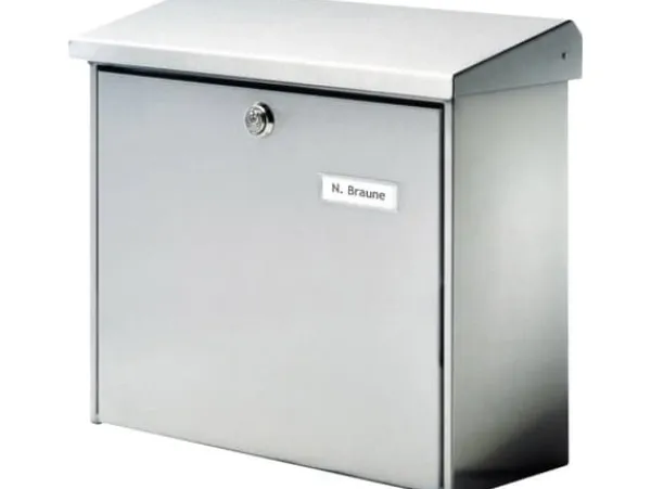 Outlet Postlåda Burg Wächter COMFORT 3913 NI Rostfritt stål Silver Nyckellås Postlådor & Brevlådor