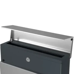 Postlåda, 37x10,5x36 cm, Silver