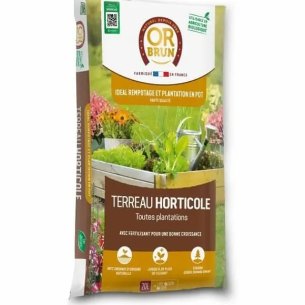 Potting compost OR BRUN