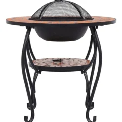 Sale Öppna spisar - Living Eldfat med mosaikbord terrakotta 68 cm keramik Öppna Spisar