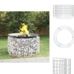 Öppna spisar - Living Gabion för eldstad Ø 100 cm galvaniserat järn