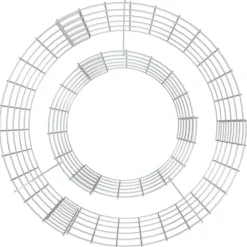 Hot Öppna spisar - Living Gabion för eldstad Ø 50 cm galvaniserat järn Öppna Spisar